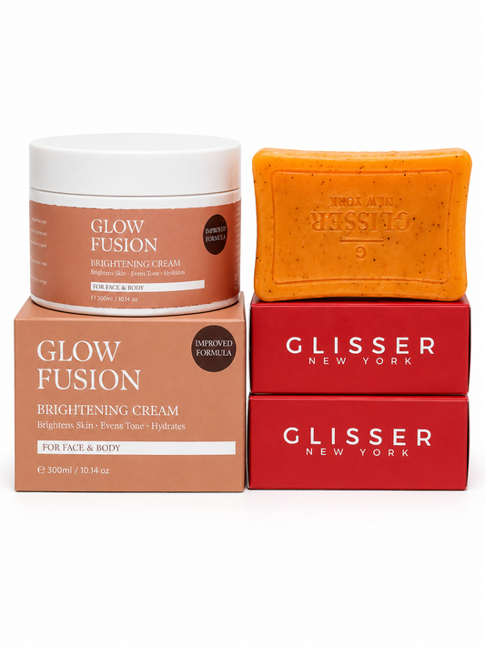 Youthful Glow Pack 3PC ( With Rose Oil  & Brightening/Exfoliating Soap x 2) Rose Oil not included Now)