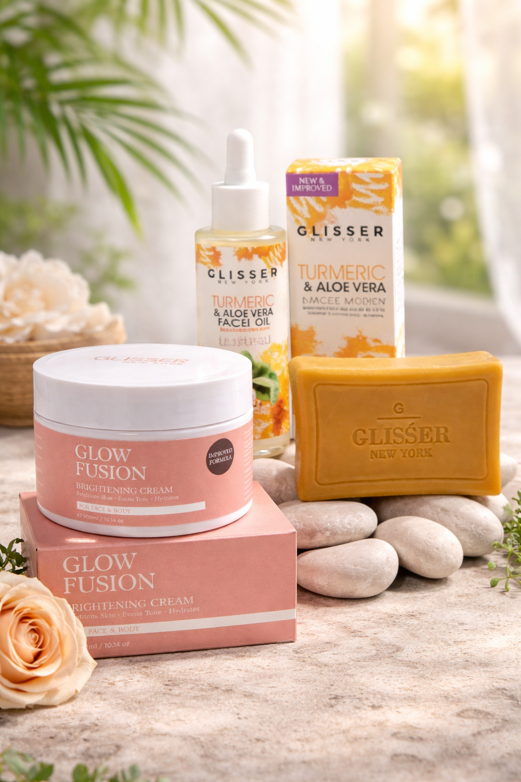 Youthful Glow Pack 4PC (With Turmeric & Aloe Vera Soap /Oil )